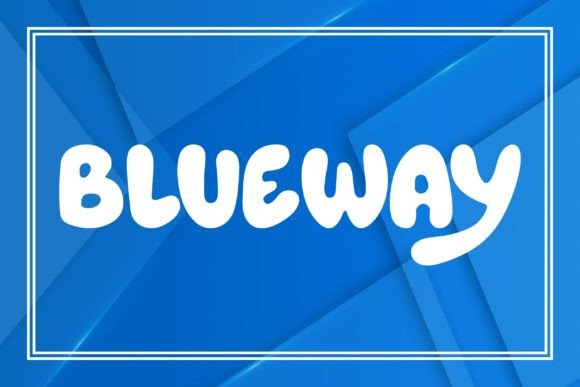 Blueway: Elevate Your Creative Projects with This Fun Display Font