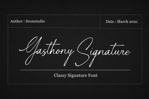 Gasthony Signature: Elevating Design with Elegant Script