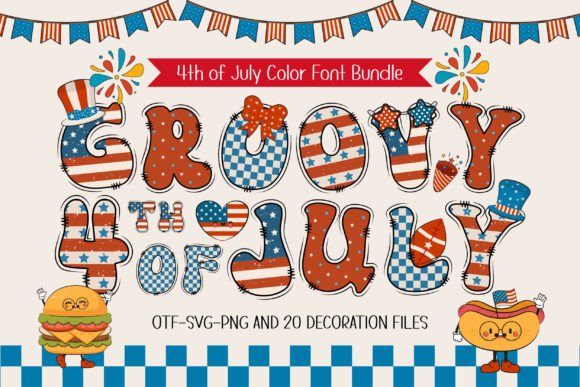 Groovy 4th of July: Retro Vibes for Modern Designs