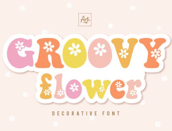 Groovy Flower Font: A Fresh Take on Retro Spring Typography