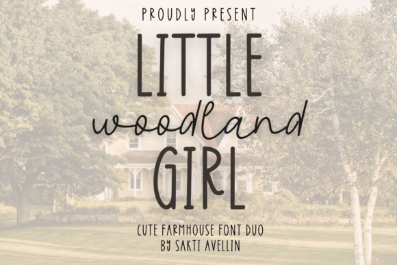 Little Girl Woodland Duo: A Font for Whimsical Design