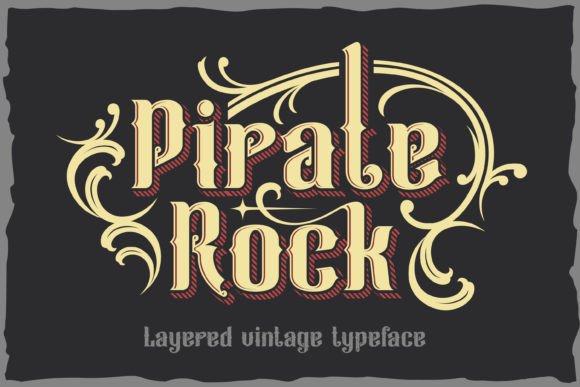 Pirate Rock: Vintage Font for Bold, Adventurous Designs