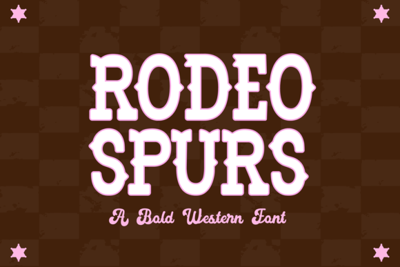 Rodeo Spurs: A Slab Serif Font for Whimsical Design
