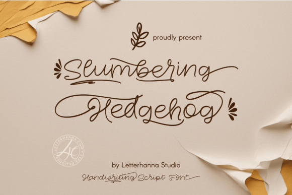 Slumbering Hedgehog: The Cozy Font for Charming Designs