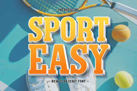 Sport Easy: Bold Slab Serif Typography for Impact