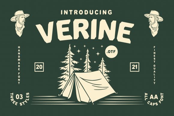 Verine: A Bold Vintage Font for Modern Design