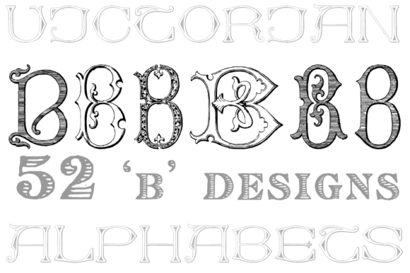 Victorian Alphabets B: Timeless Elegance for Modern Design