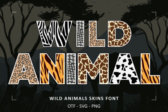 Wild Animals Skins Font: Unleashing Safari-Inspired Typography